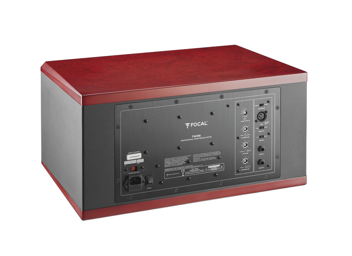 Focal Twin6 ST6 red finish — three-quarter rear view