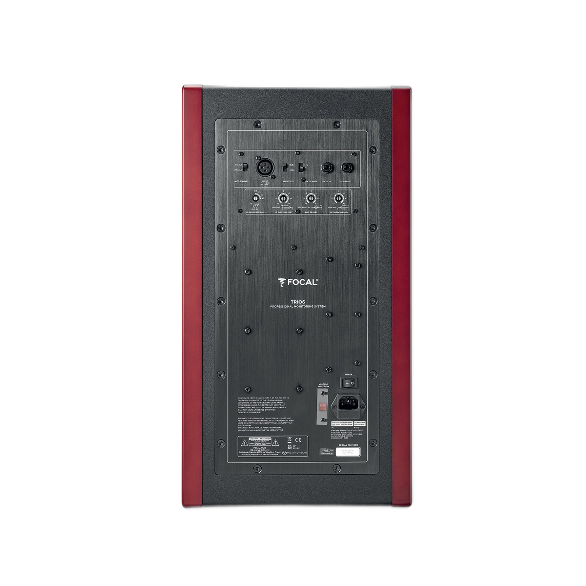 Focal Trio6 Red — rear view | ARM:red:03