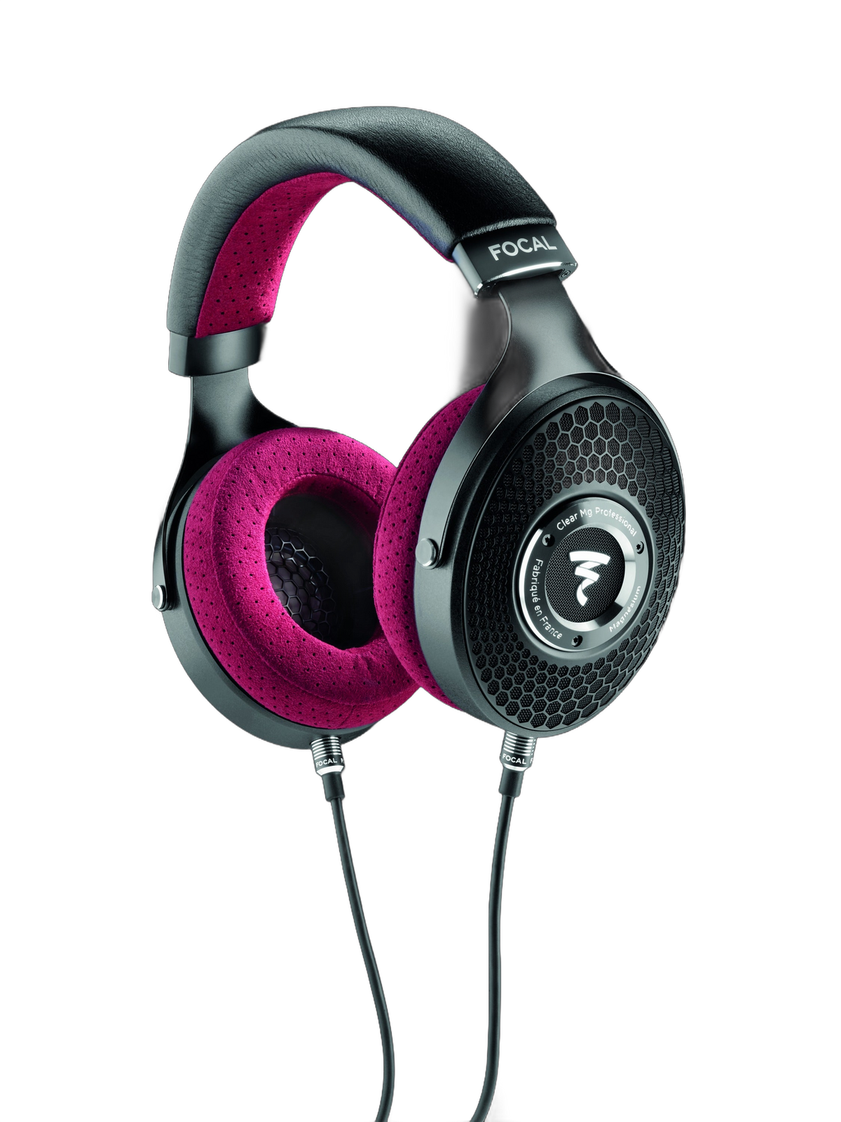 Focal Clear MG Professional — three-quarter view on dark background