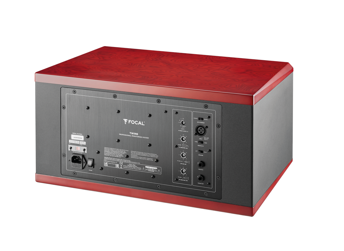 Focal Twin6 ST6 red finish — three-quarter rear view